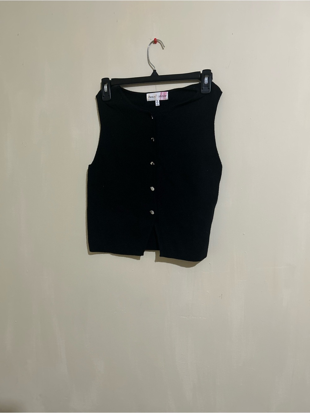 Heartloom Black Sleeveless Button-Front Knit Tank - Picture 3 of 3